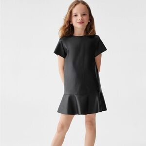 Mango. NWT. Faux leather black dress